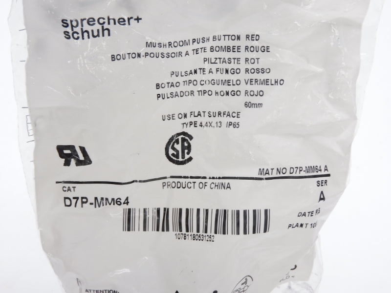 SPRECHER+SCHUH D7P-MM64 SER. A NSMP