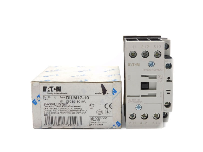 EATON XTCE018C10A DILM17-10 110/120V 40A NSMP