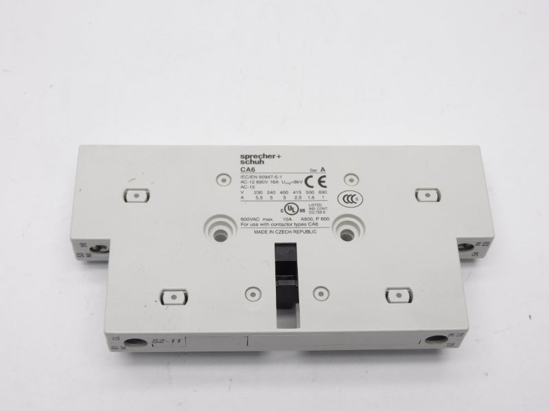 SPRECHER+SCHUH CA6-S2-11 SER. A 690V 16A NSMP