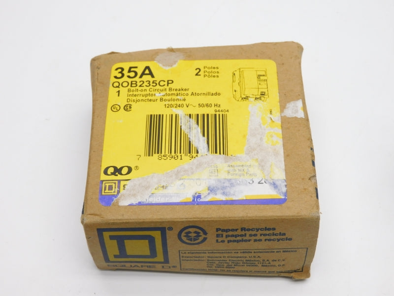 SQUARE D QOB235CP 120/240V 35A NSMP