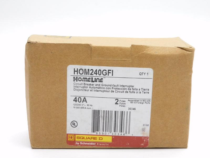 SQUARE D HOM240GFI 120/240V 40A (AS PICTURED) NSMP