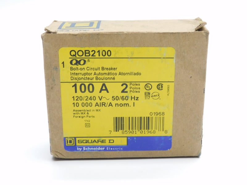 SQUARE D QOB2100 120/240V 100A (AS PICTURED) NSMP