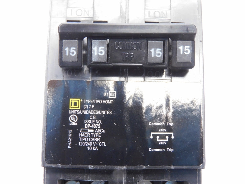 SQUARE D HOMT215215 120/240V 15-15A NSNP