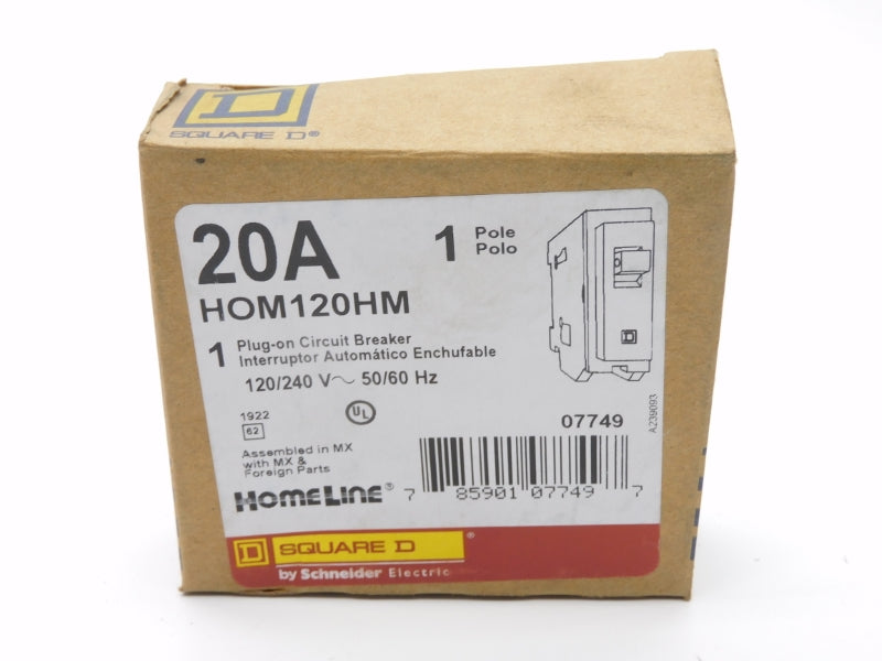 SQUARE D HOM120HM 120/240V 20A NSMP
