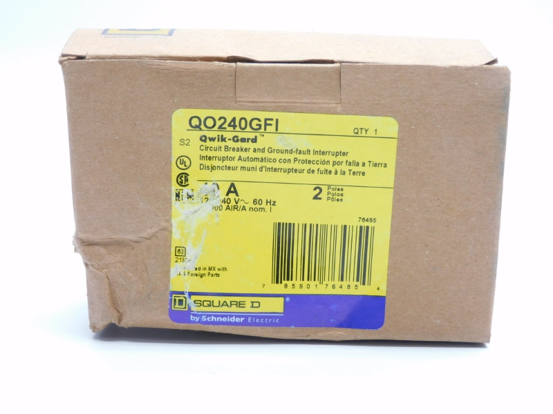 SQUARE D QO240GFI 120/240V 40A  NSMP