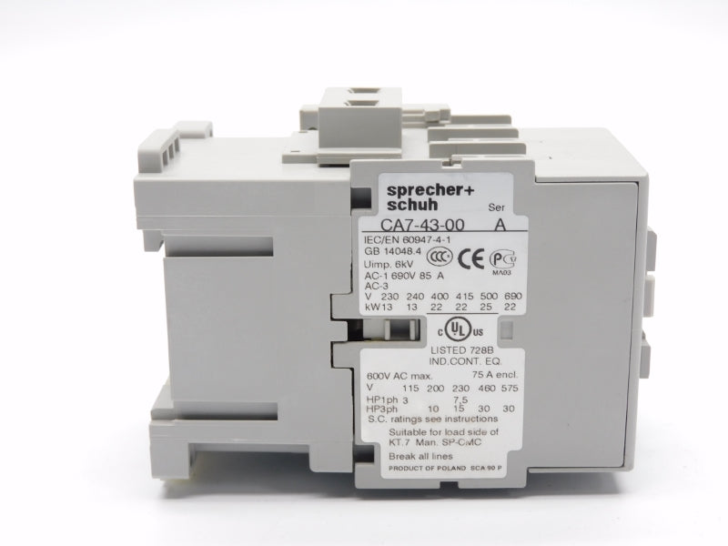 SPRECHER+SCHUH CA7-43-10-120 SER. A 110/120V 85A NSNP