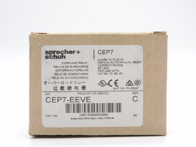 SPRECHER+SCHUH CEP7-EEVE SER. C 600V 60-120A NSMP