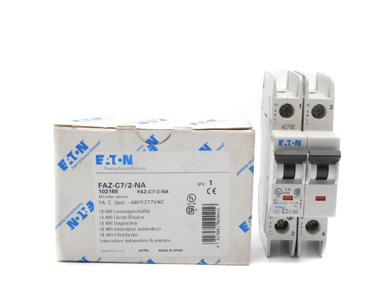 EATON FAZ-C7/2-NA 102165 277VAC 7A NSMP