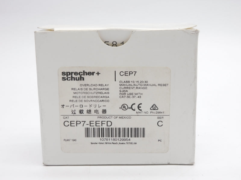 SPRECHER+SCHUH CEP7-EEFD SER. C 690V 9-45A NSMP