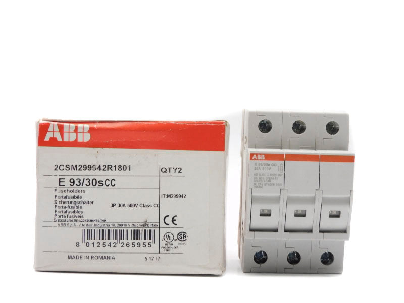 ABB 2CSM299942R1801 E93/30SCC 600V 30A (PKG OF 2) NSMP
