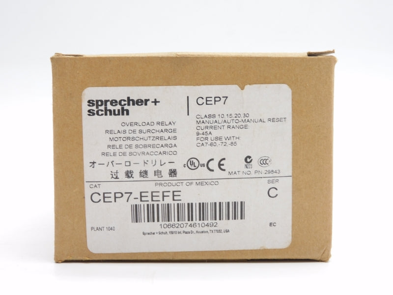 SPRECHER+SCHUH CEP7-EEFE SER. C 600V 9-45A NSMP