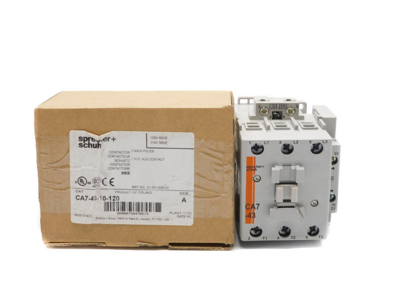 SPRECHER+SCHUH CA7-43-10-120 SER. A 110/120V 85A (AS PICTURED) NSMP