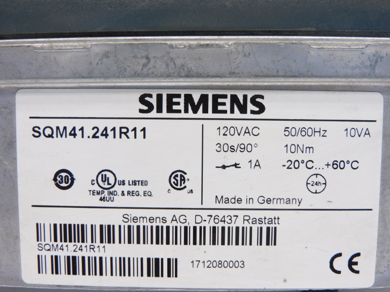 SIEMENS SQM41.241R11 120VAC UNMP