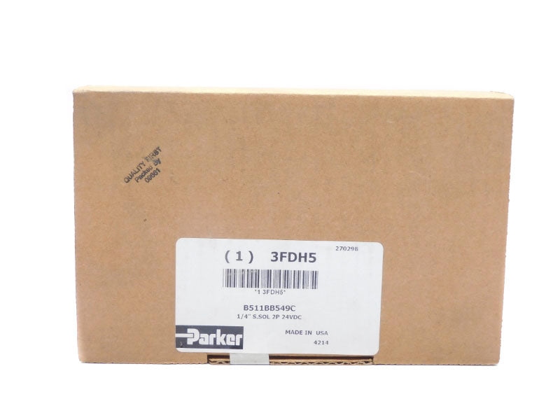 PARKER B511BB549C 24VDC 1/4" NSFS
