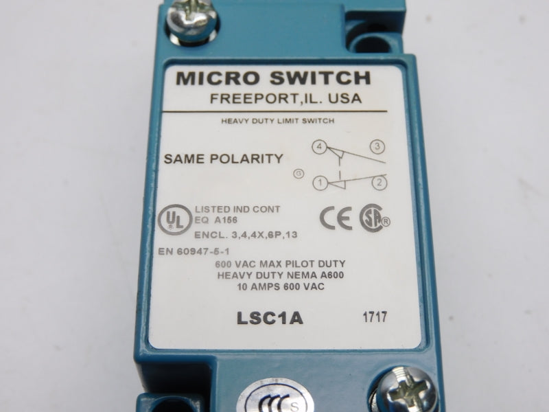 MICRO SWITCH LSC1A 600VAC 10A NSNP
