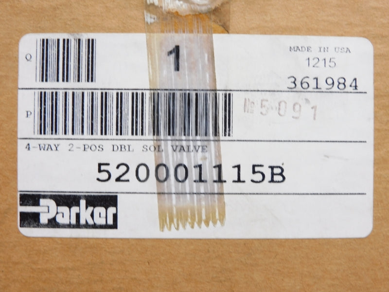 PARKER 520001115B 120VAC 150PSI (AS PICTURED) NSMP