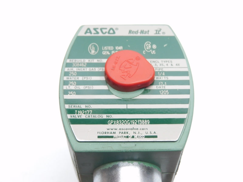 ASCO GPX8320G19213889 110/120V 250PSI 1/4" NSNP
