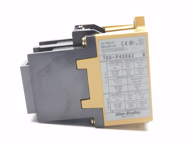 ALLEN BRADLEY 700-P400A2 SER. B 220/230-240V 10A (AS PICTURED) (WH) NSMP