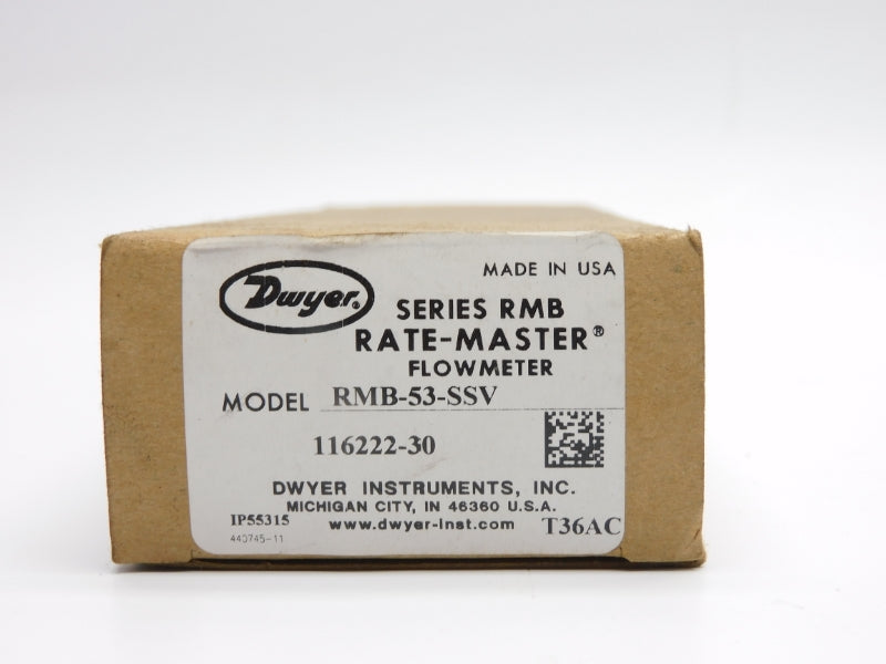 DWYER RMB-53-SSV 10-100SCFH NSMP