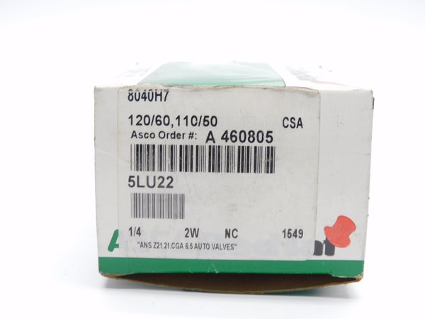 ASCO 8040H7 110/120V 1/4" NSMP