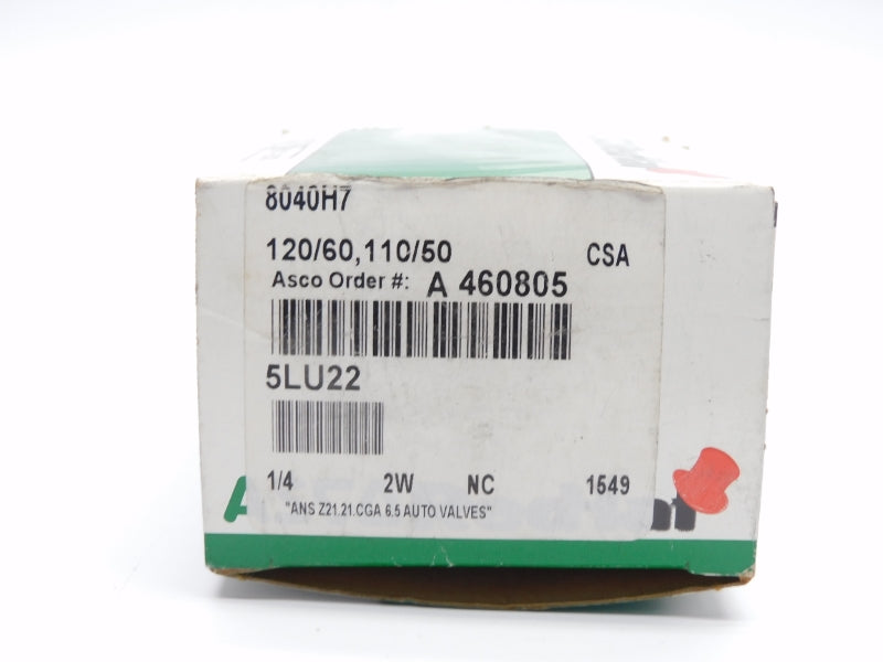 ASCO 8040H7 110/120V 1/4" NSMP