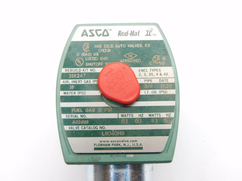 ASCO L8040H8 110/120V 3/8" NSNP
