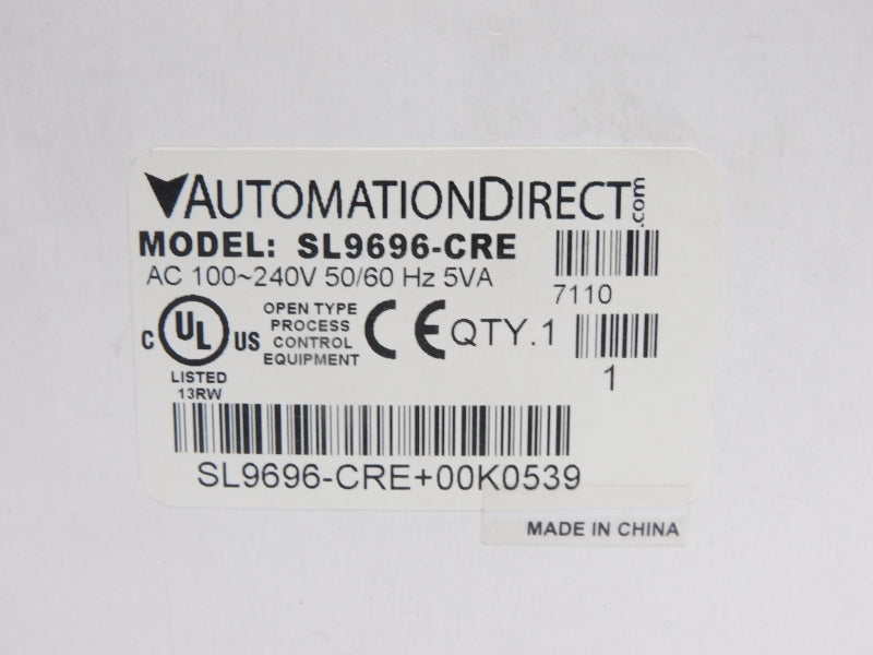 AUTOMATION DIRECT SL9696-CRE 100-240VAC 5A NSMP