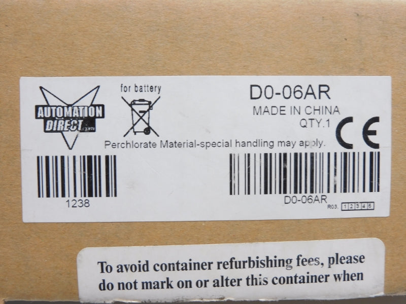 AUTOMATION DIRECT D0-06AR (AS PICTURED) NSMP