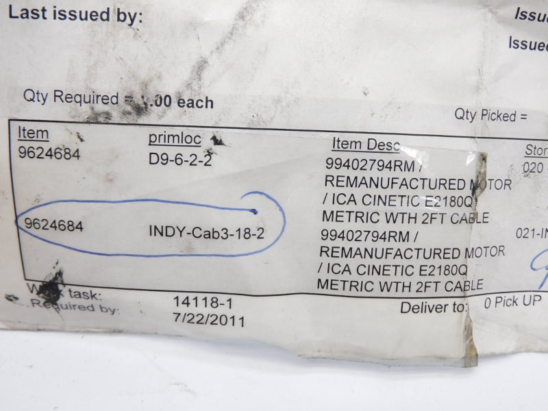 INGERSOLL RAND 99402794R REMAN