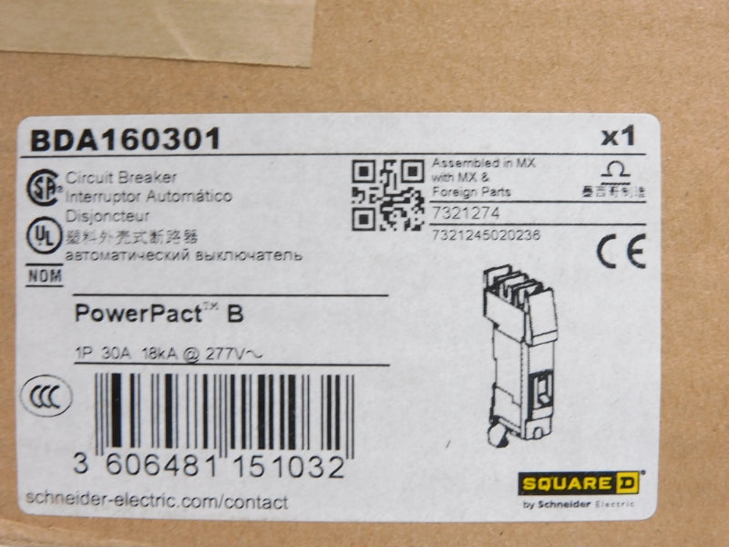 SQUARE D BDA160301 277V 30A NSFS