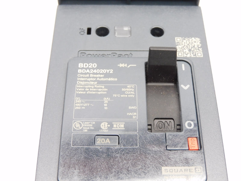 SQUARE D BDA24020Y2 277V 20A NSMP