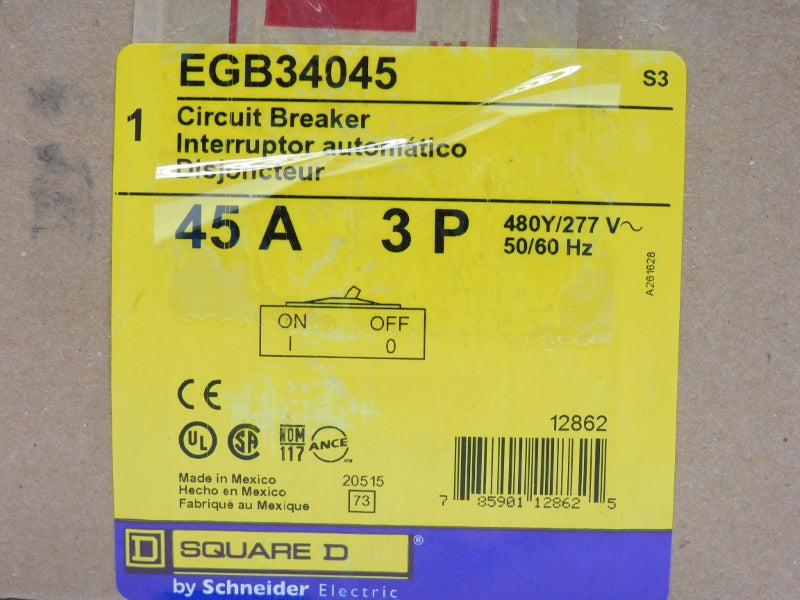 SQUARE D EGB34045 277V 45A NSMP