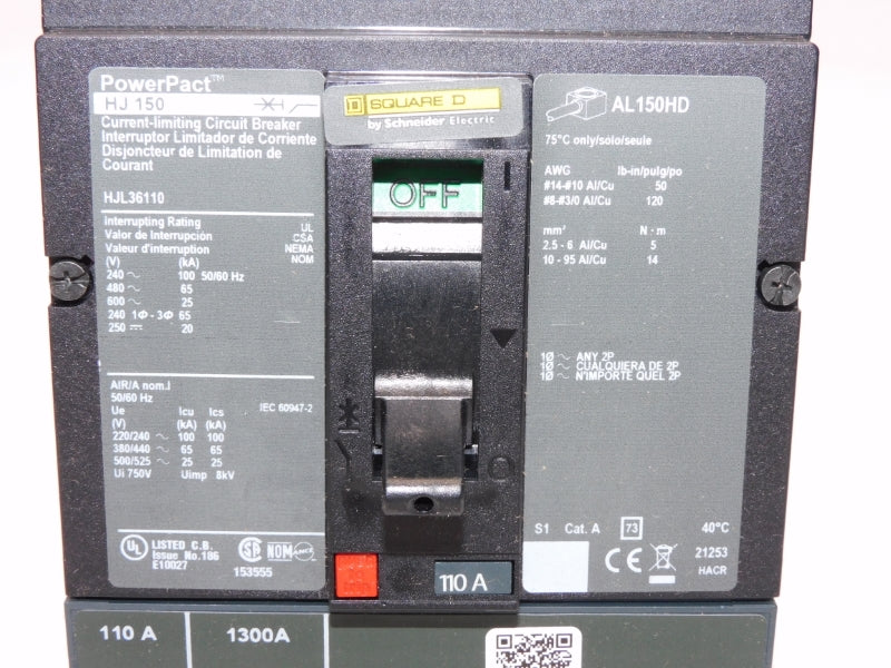 SQUARE D HJL36110 600V 110A NSMP