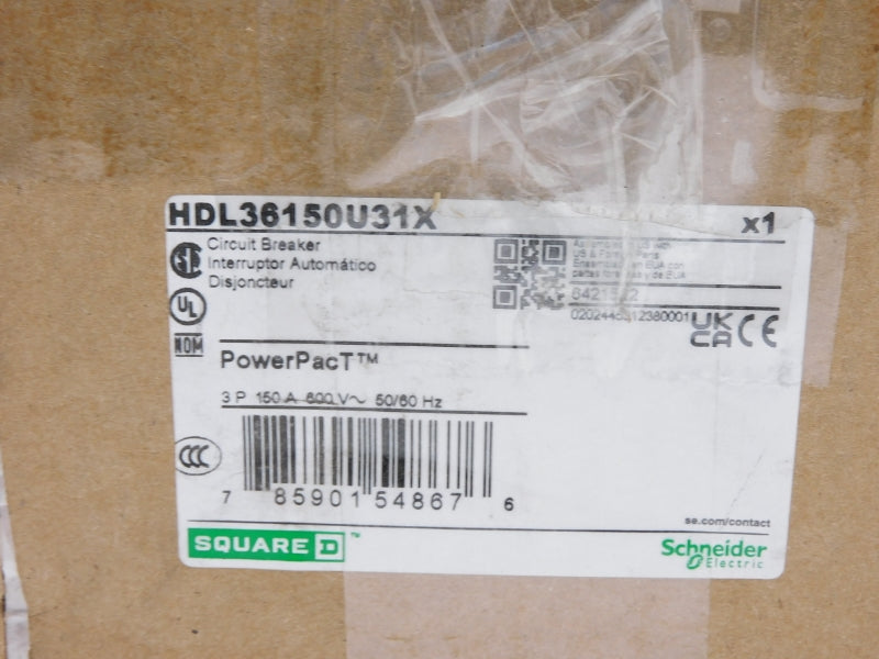 SQUARE D HDL36150U31X 600V 150A NSMP