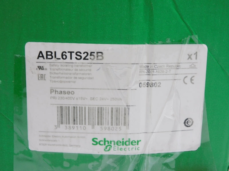 SCHNEIDER ELECTRIC ABL6TS25B 230/400V (AS PICTURED) NSMP