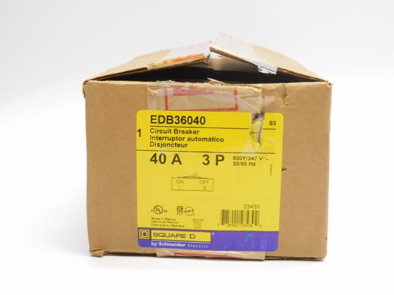 SQUARE D EDB36040 347V 40A NSMP