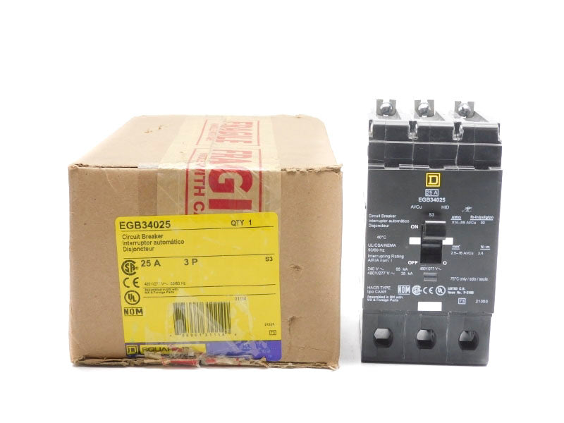 SQUARE D EGB34025 277V 25A NSMP