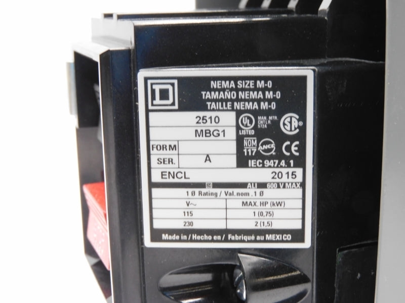SQUARE D 2510MBG1 SER. A 600V NSMP