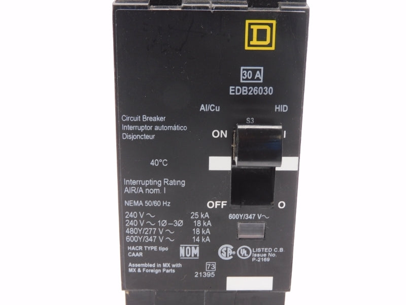 SQUARE D EDB26030 347V 30A NSNP