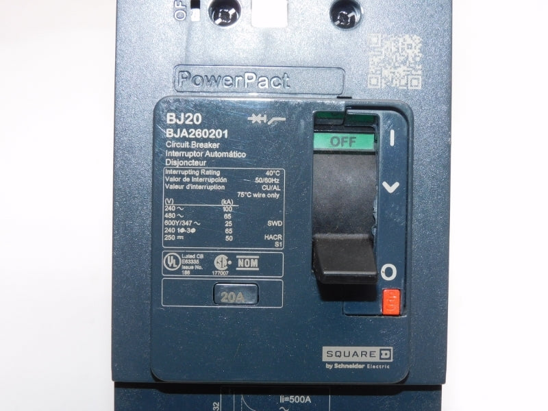 SQUARE D BJA260201 480V 20A NSNP