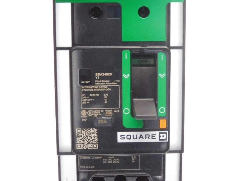 SQUARE D BDA24020Y1 277V 20A NSNP