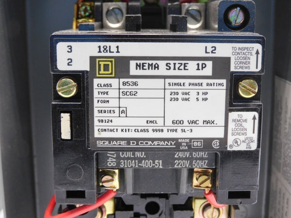 SQUARE D 8536SCG2V03 SER. A 220/240V NSNP