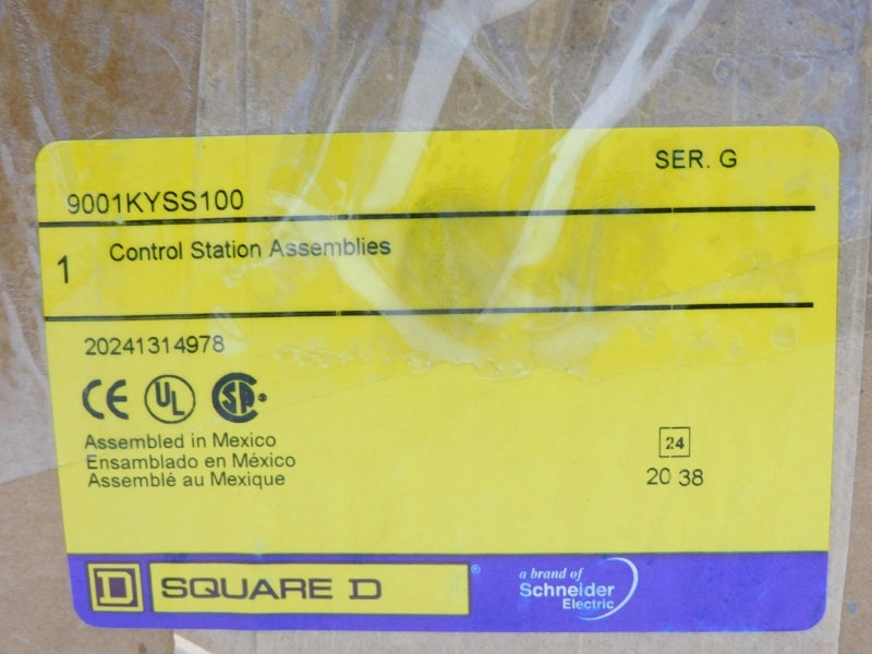 SQUARE D 9001KYSS100 SER. G NSMP