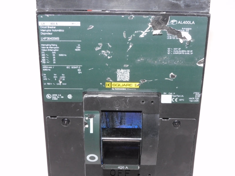 SQUARE D LHP36400MB 600V 400A (AS PICTURED) NSNP