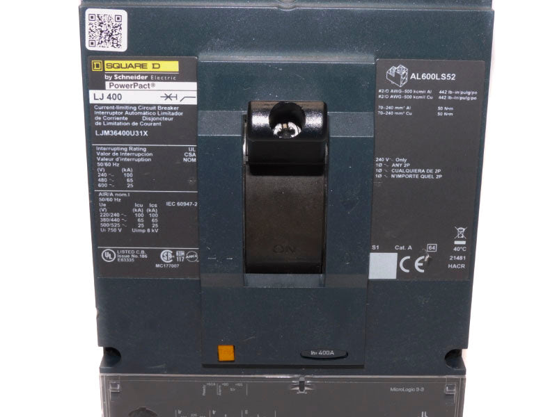 SQUARE D LJM36400U31X 600V 400A (AS PICTURED) NSNP