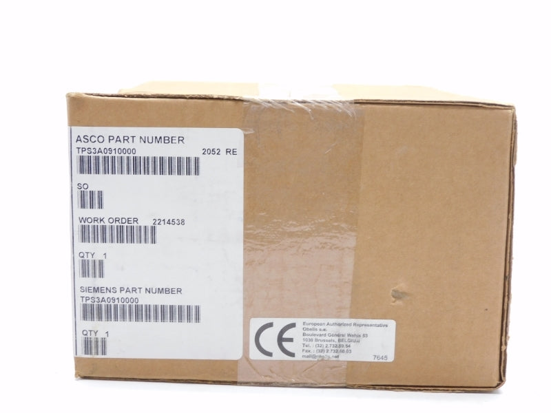 ASCO SIEMENS TPS3A0910000 NSFS