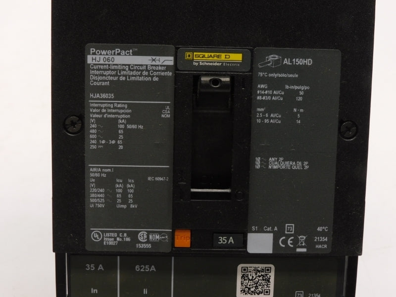SQUARE D HJA36035 600V 35A (AS PICTURED) NSMP