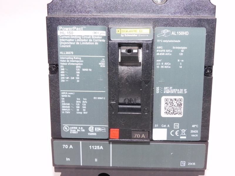 SQUARE D HLL36070 600V 70A NSMP