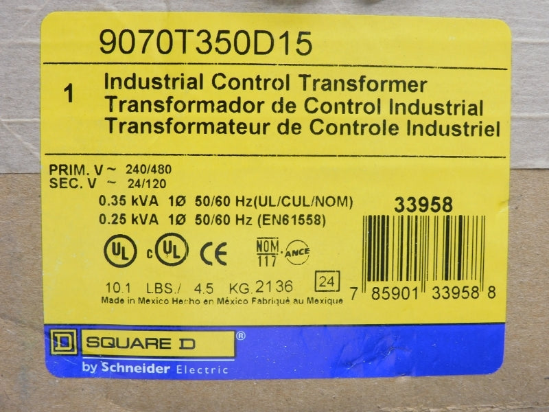 SQUARE D 9070T350D15 240/480V NSMP