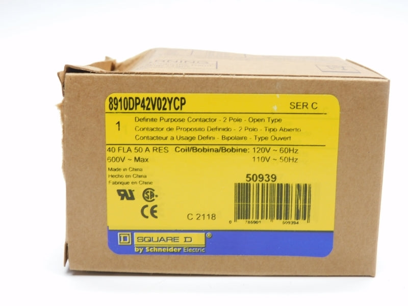 SQUARE D 8910DP42V02YCP SER. C 110/120V 50A NSMP